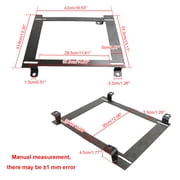 Low Mount Racing Seat Bracket   Heavy Gauge Steel Adapter   For 1993 2002 Firebird & 1982 2002 Camaro