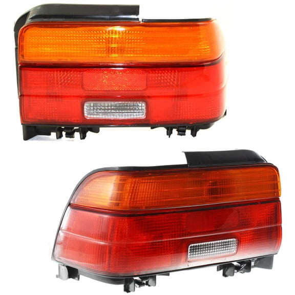For 93 94 95 Corolla Sedan Rear Taillight Taillamp Brake Light w/Bulb SET PAIR