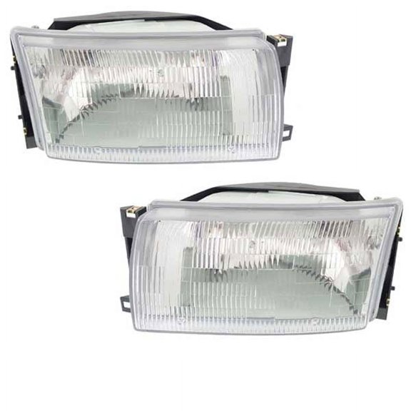 For 93-95 Villager Headlight Headlamp Front Halogen Head Light w/Bulb PAIR SET