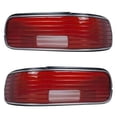 thumbnail image 1 of For 93-96 Caprice & 94-96 Impala Taillight Taillamp Lens w/Chrome Trim SET PAIR, 1 of 3
