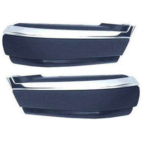 For 94-97 Chevy S10 Pickup Front Bumper Extension End Left & Right SET PAIR