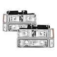 thumbnail image 1 of For 94-98 Chevy Silverado TD Crystal Headlights + Corner + Bumper Light Set (Chrome) TD-HD-JH-CCK88-AM-C-SET, 1 of 4