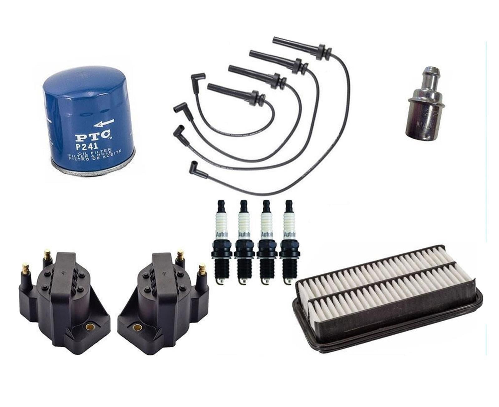 For 95-02 Saturn 1.9L SOHC Vin Code (8) (9) Spark Plug Wires Plugs Coils Air Oil
