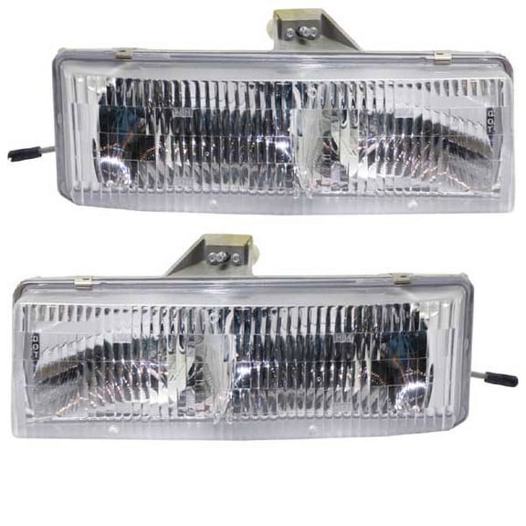 For 95-05 Chevy Astro Van Headlight Headlamp Front Head Light with Bulb PAIR SET