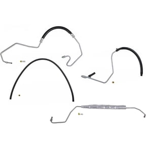For 96-00 Chevy C2500 Rear Wheel Drive Pump To Hydro Power Steering Hoses 4Pc Kt