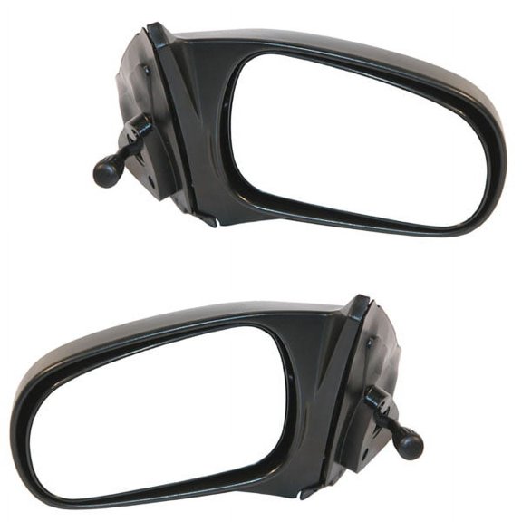 For 96-00 Civic Sedan Rear View Door Mirror Manual Remote Non-Folding PAIR SET