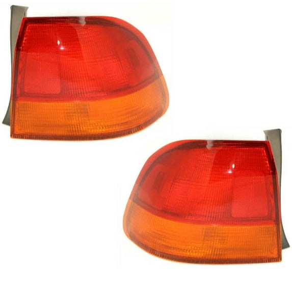 For 96 97 98 Civic Sedan Rear Outer Taillight Taillamp Brake Light Lamp SET PAIR