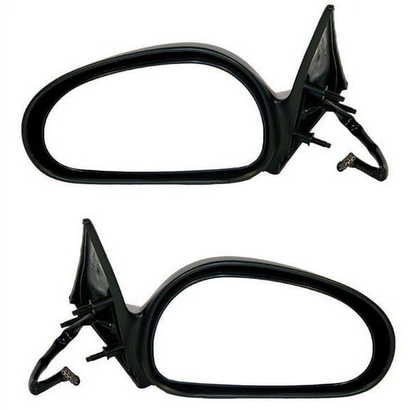 For 96 97 98 Mustang Rear View Mirror Power Non-Heated Textured Black SET PAIR