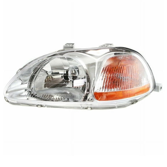 For 96-98 Civic Halogen Headlight Headlamp Head Light Lamp w/o Bulb Driver Side
