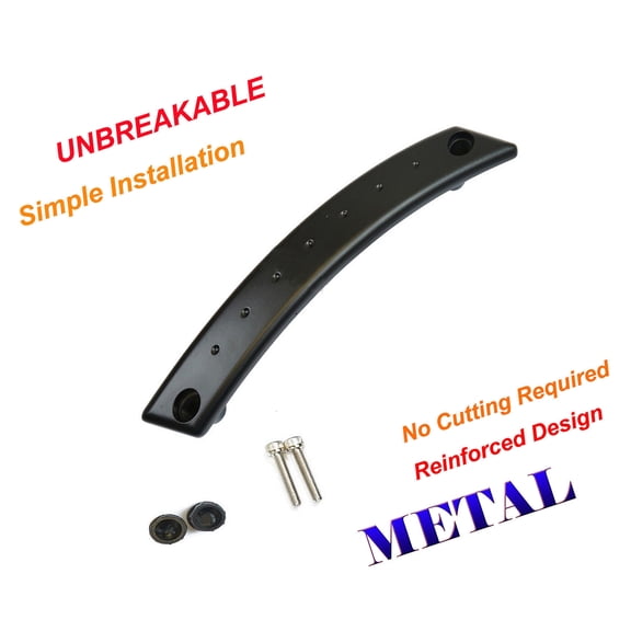 For 98-00 VW Beetle Front Left Driver Side Metal Reinforced Door Panel Door Handle Repair Kit Satin Black 98 99 00