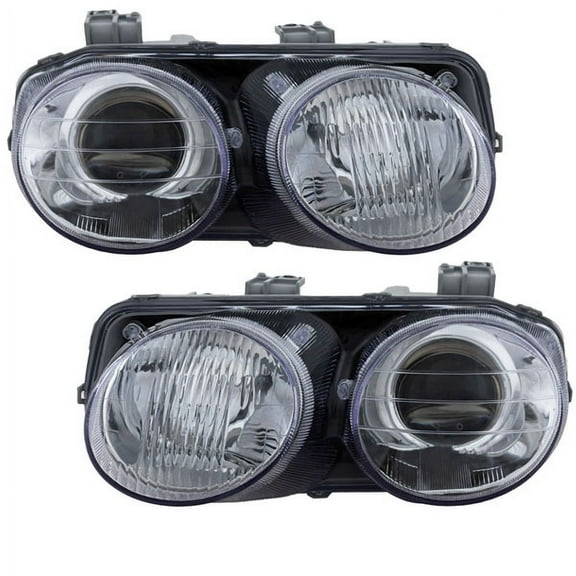 For 98-01 Integra Headlight Headlamp Front Head Light Lamp w/o Bulb 2Pc PAIR SET