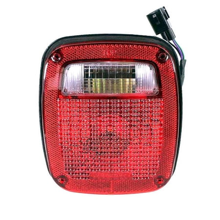 For 98-06 Wrangler TJ Taillight Taillamp Rear Brake Light Lamp w/Bulb Left Side