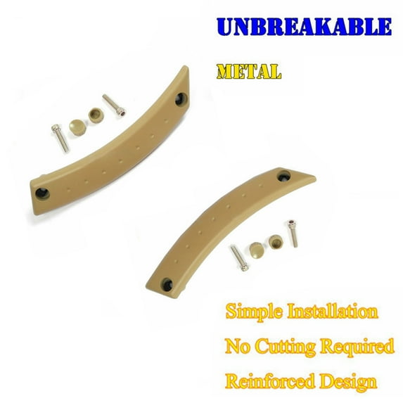 For 98-10 VW Beetle Metal Reinforced Door Panel Door Handle Repair Kit Set 2PCS Cream Beige 98 99 00 01 02 DS514