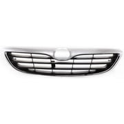 For 98-99 626 Front Face Bar Grill Grille Assembly Chrome Shell w/Black Insert