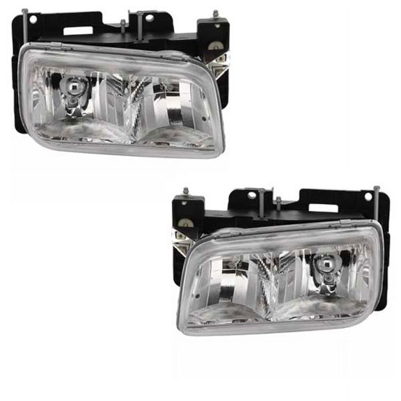 For 99-00 Escalade & 92-00 Yukon Denali Headlight Headlamp Head Light PAIR SET