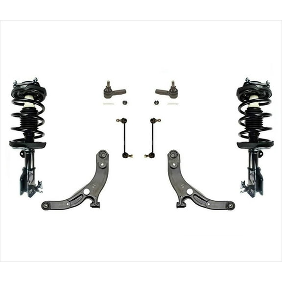 For 99-00 Protege Suspension Control Arm & Ball Joints Spring Struts 8Pc Kit