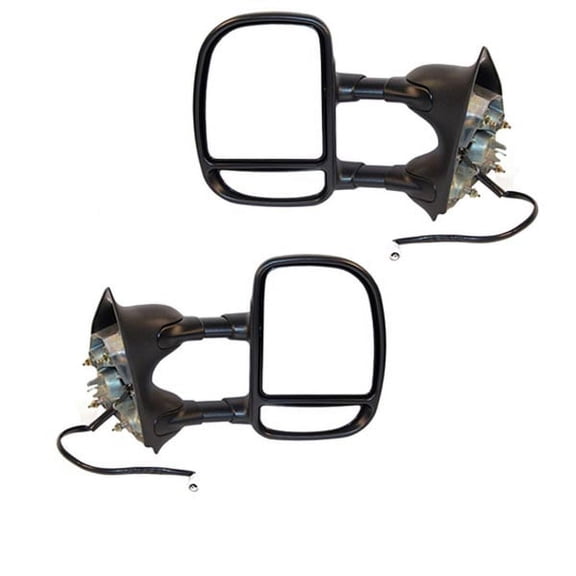 For 99-07 F-Series Super Duty Truck Tow Mirror Power 2-Arm Telescopic PAIR SET