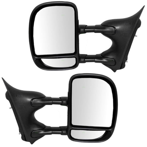 For 99-07 Super Duty Truck Dual Swing Towing Mirror Manual Telescopic PAIR SET