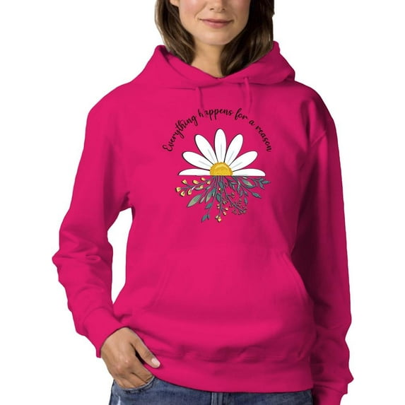 For A Reason Daisy Hoodie Women -Image by Shutterstock, Female Small