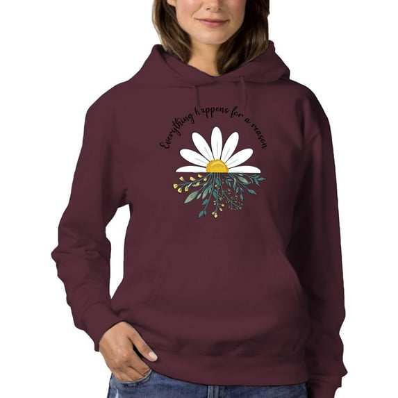For A Reason Daisy Hoodie Women -Image by Shutterstock, Female x-Large