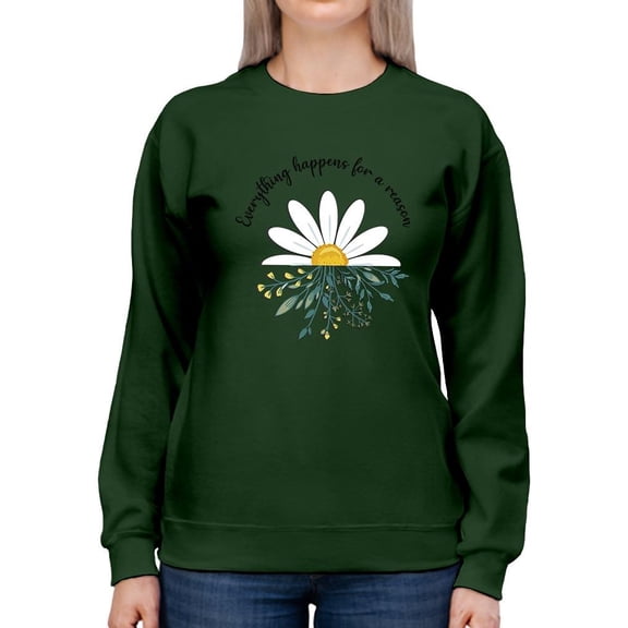 For A Reason Daisy Sweatshirt Women -Image by Shutterstock, Female XX-Large