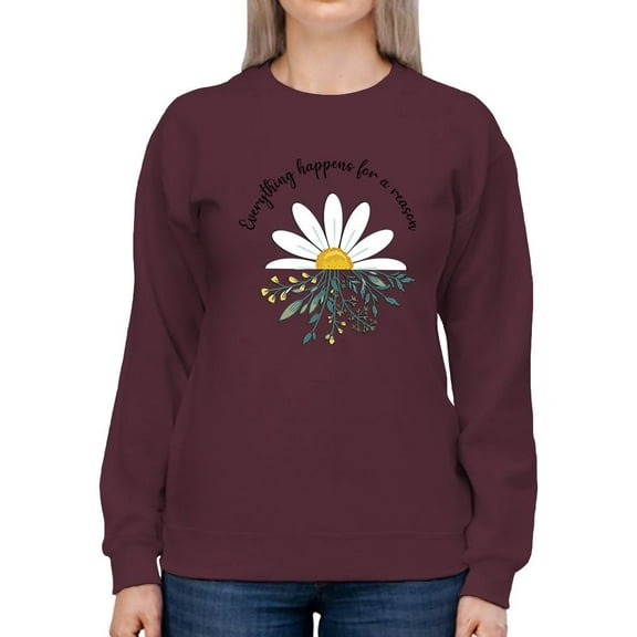For A Reason Daisy Sweatshirt Women -Image by Shutterstock, Female x-Large