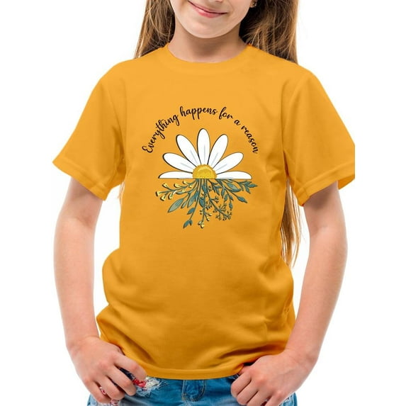 For A Reason Daisy T-Shirt Juniors -Image by Shutterstock, Large