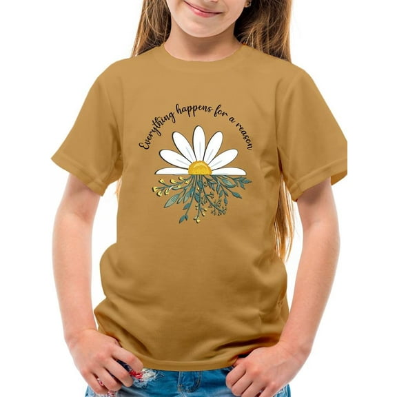 For A Reason Daisy T-Shirt Juniors -Image by Shutterstock, Small