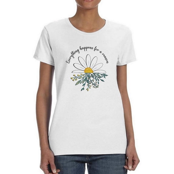 For A Reason Daisy T-Shirt Women -Image by Shutterstock, Female 3X-Large
