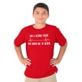 thumbnail image 1 of For A Second Bored Me EKG Humor Crewneck T Shirts Boy Girl Teen Brisco Brands M, 1 of 6