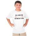 thumbnail image 1 of For A Second Bored Me EKG Humor Crewneck T Shirts Boy Girl Teen Brisco Brands X, 1 of 6