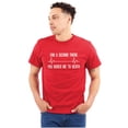 thumbnail image 1 of For A Second Bored Me EKG Humor Men's Graphic T Shirt Tees Brisco Brands M, 1 of 6