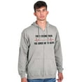 thumbnail image 1 of For A Second Bored Me EKG Humor Zip Up Hoodie Men's Women's Brisco Brands M, 1 of 6