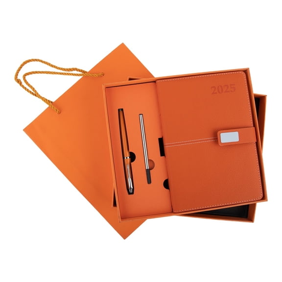 For A5 Leather Notebook with Pen,containing Chinese mottos, for Business,Office