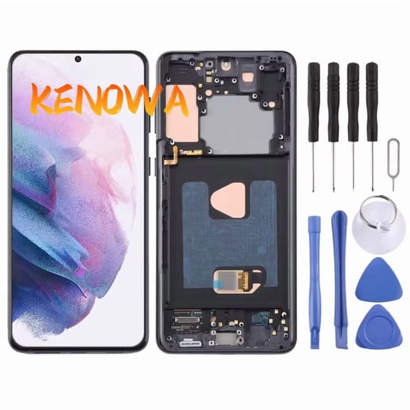 For AMOLED For Samsung S21 Plus LCD Display Touch Screen Digitizer Assembly For S21+ G996B SM-G996B/DS LCD With Frame