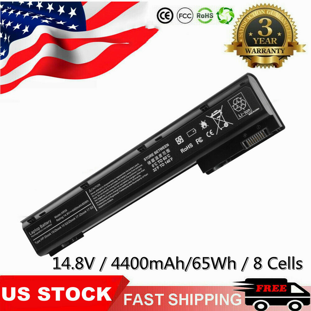 Batterie AR08XL Pour HP ZBook 15 G2 & 17 G1/G2 - Remplace HSTNN-DB4H/IB4H - 14.4V 63.36Wh - Jusqu'à 500 Cycles