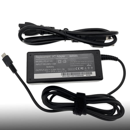 For ASUS ZenBook 14 UM425IA UM425 Q409Z Q409ZA 65W USB-C Charger AC Adapter Cord