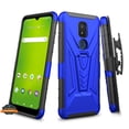 thumbnail image 1 of For AT&T Motivate 2 Hybrid Armor Kickstand with Swivel Belt Clip Holster Heavy Duty 3 in 1 Defender Shockproof Rugged Phone Case Cover by Xpression [Blue], 1 of 9