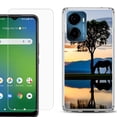 thumbnail image 1 of For AT&T Propel 2 5G Phone Case Cover, Shockproof Bumper Hybrid Case with Tempered Glass Screen Protector, by OneToughShield - Horse Tree, 1 of 3