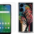 thumbnail image 1 of For AT&T Propel 2 5G Phone Case Cover, Shockproof Bumper Hybrid Case with Tempered Glass Screen Protector, by OneToughShield - Musical Tree, 1 of 3