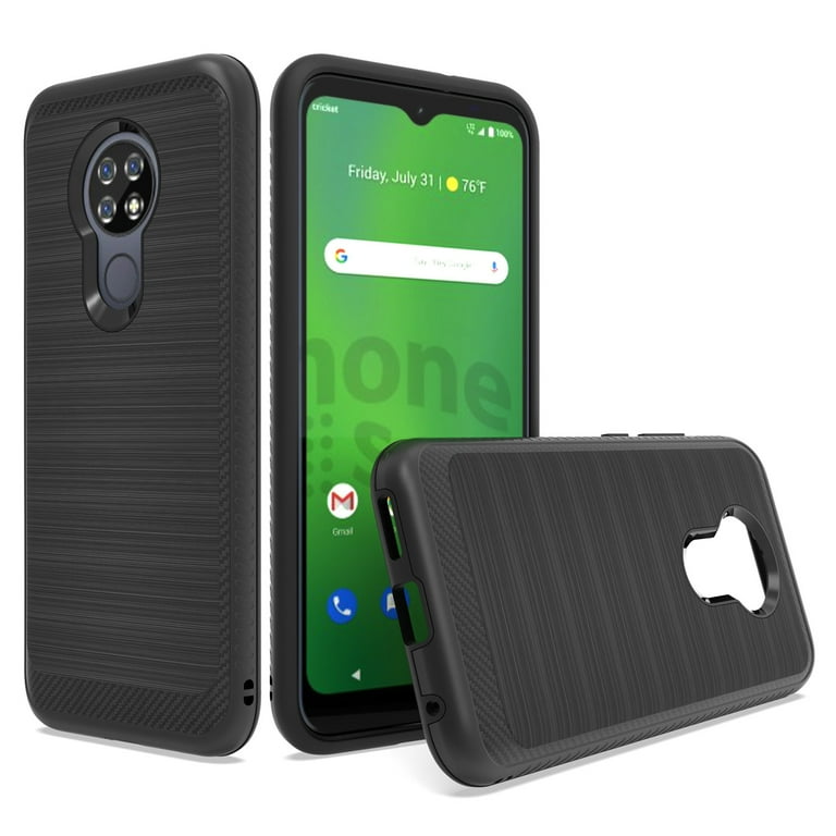 For AT&T Radiant Max U705AA Slim Lining Brushed Hybrid Phone Cover