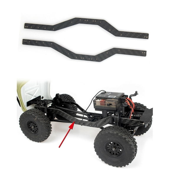For AXIAL SCX24 90081 Carbon Fiber Girder Kit Firm for Daily Use, Enhances Model Car Appearance Rails