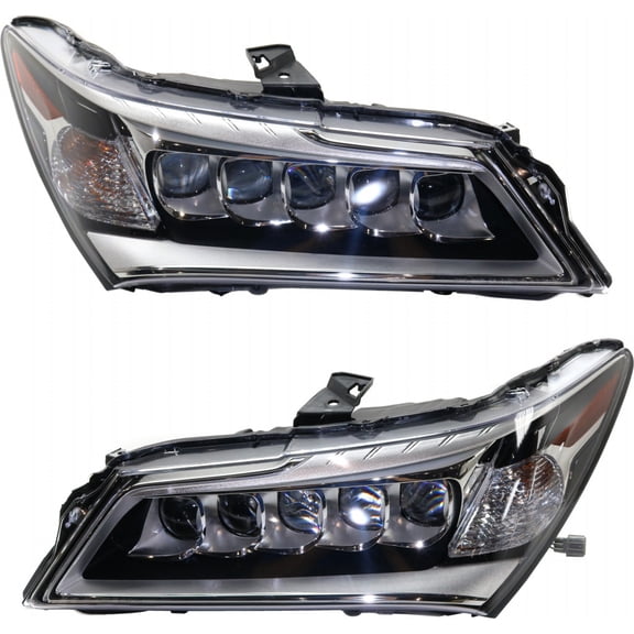 For Acura MDX Headlight 2014 2015 2016 Pair Driver and Passenger Side | LED | For AC2502125 | 33150-TZ5-A01