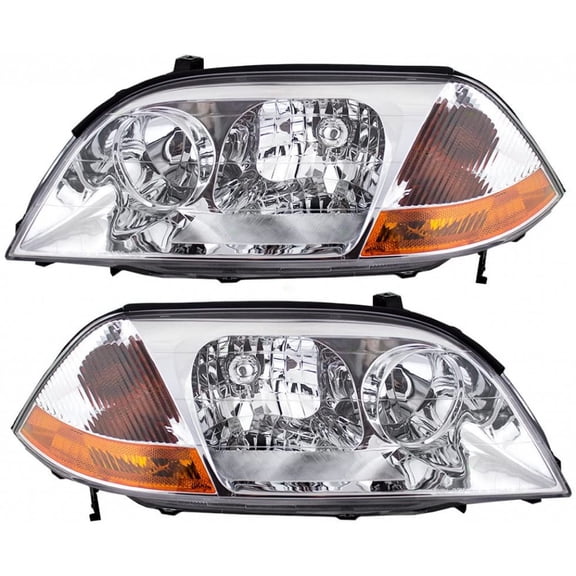 For Acura MDX Headlight Assembly Unit 2001 2002 2003 Pair Driver and Passenger Side | DOT Certified | AC2518103 + AC2519103