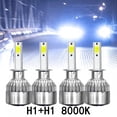 thumbnail image 1 of For Acura RSX 2004-2002 - 4PCS H1+H1 LED Headlight Bulbs Kit High+Low Beam 8000K, 1 of 5