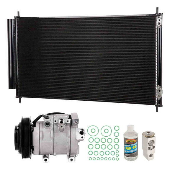 For Acura TL 2009-2014 A/C Kit w/ AC Compressor Condenser & Drier - BuyAutoParts