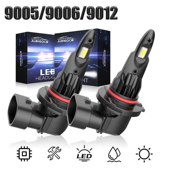 For Acura TL Base Sedan 3.2L 3.5L 1999-2014 2x 9005/HB3 LED Headlight High Bulbs High Power Lamps 50000 Hours Lifespan