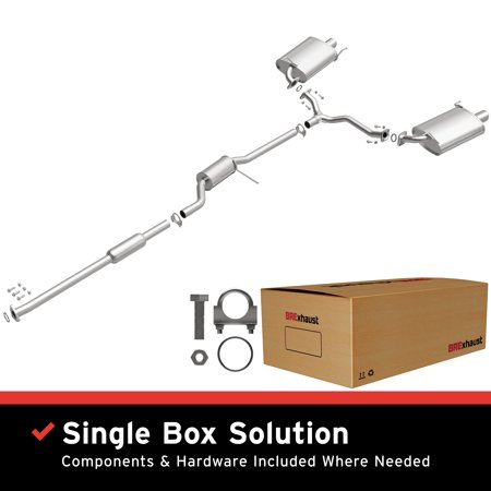 BRExhaust OE Replacement Exhaust System Kit 106-0307: Compatible with 2001-2003 Acura CL 3.2L, 1999-2003 Acura TL 3.2L
