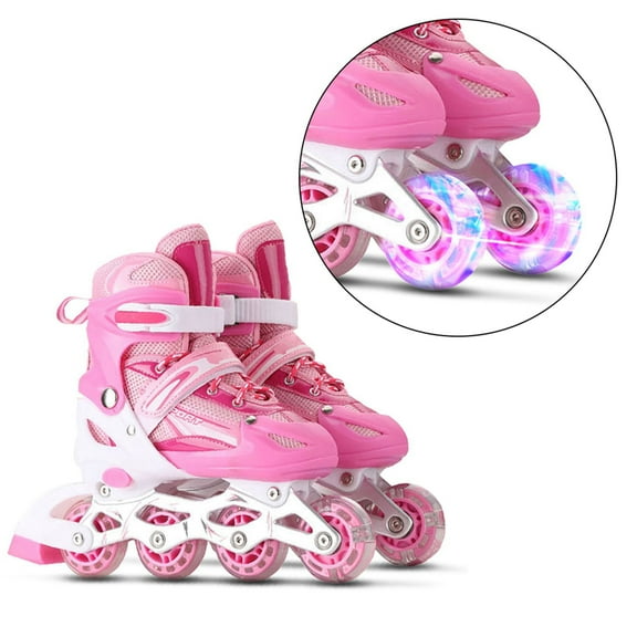 For Adjustable Illuminating Inline Skates With Light Up Wheels For Kids And Adults For Girls And Boys Men And Women