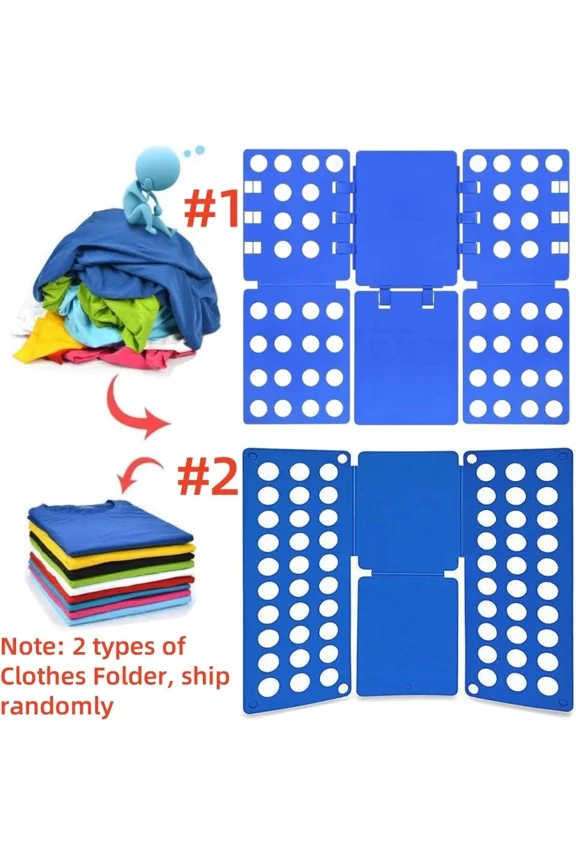 -?? For Adult Clothes Folder Magic Folding Board Laundry T Shirt Fast Fold Flip